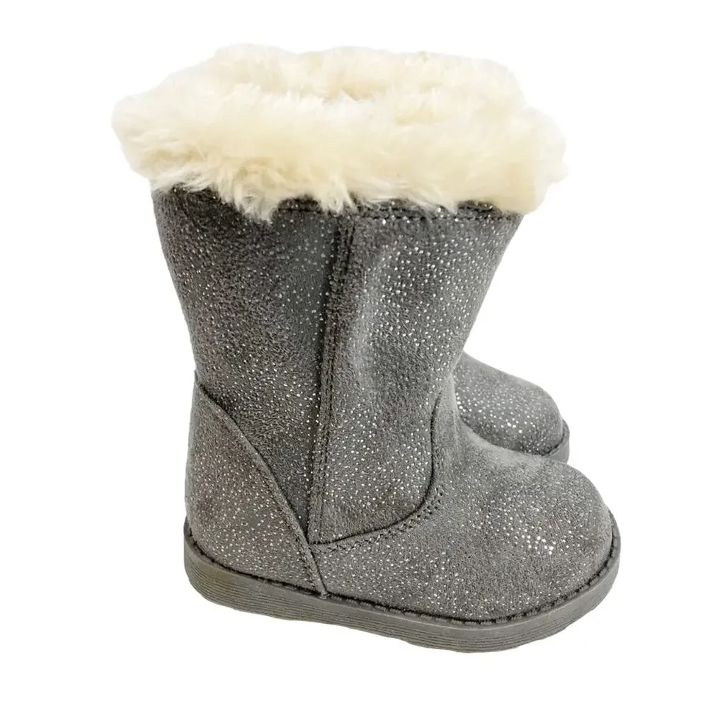 Cat & Jack Baby Girls Boots‎ Gray Karley Size 5